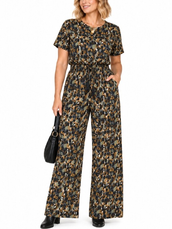 thought Pants - Leopard Print Jumpsuit